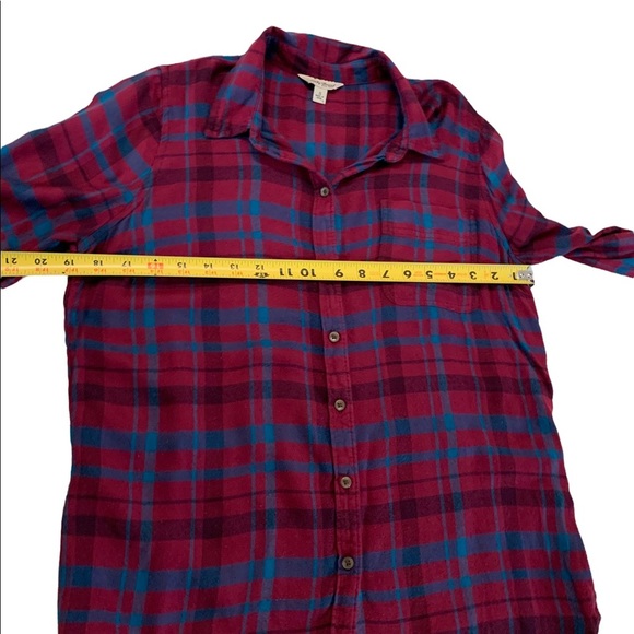 Lucky Brand Plaid Button Down Long Sleeve Shirt Size Small - Picture 10 of 17